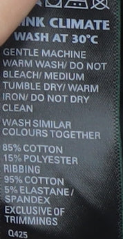 Womens UK Size XS Marks and Spencer Black Basic T-Shirt