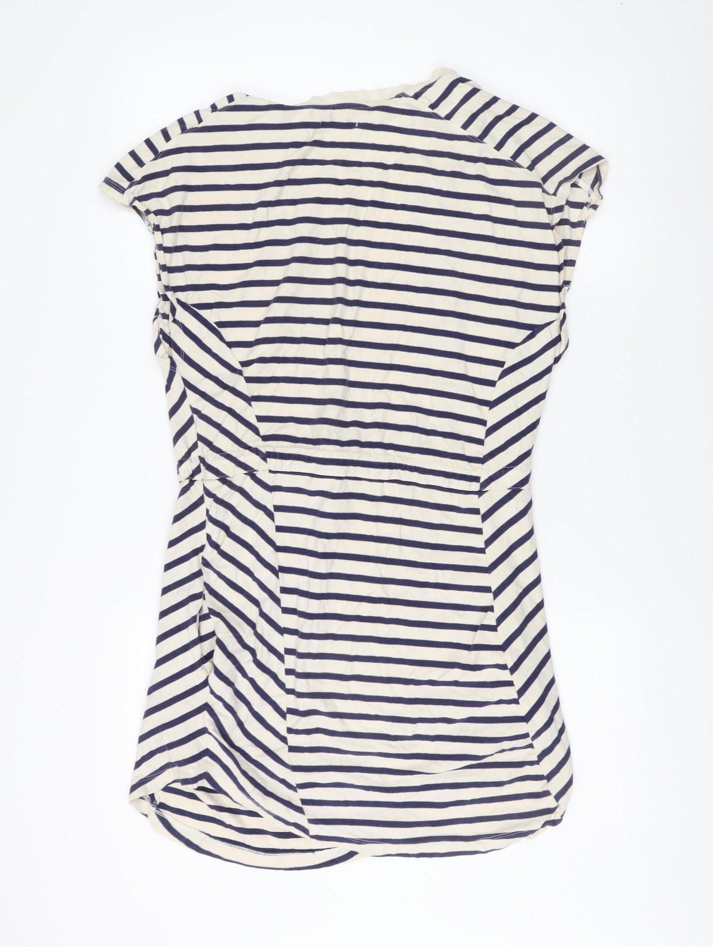 Whistles Women's Multicoloured Striped T-Shirt Dress Size 12