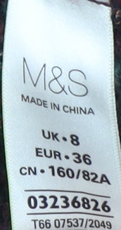 Womens UK Size 8 Marks and Spencer Multicoloured Cardigan Jumper