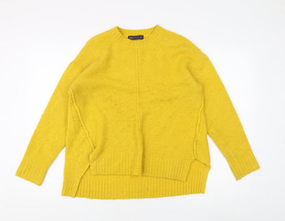 Womens UK Size M Marks and Spencer Yellow Pullover Jumper
