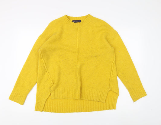Womens UK Size M Marks and Spencer Yellow Pullover Jumper
