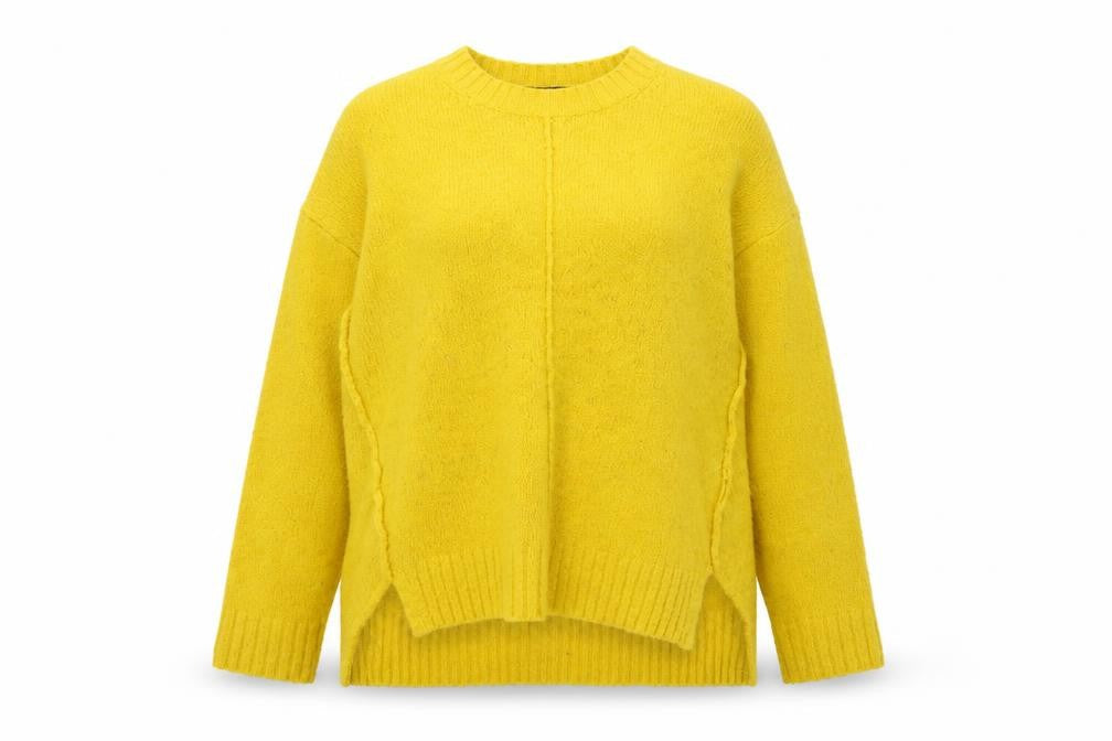 Womens UK Size M Marks and Spencer Yellow Pullover Jumper