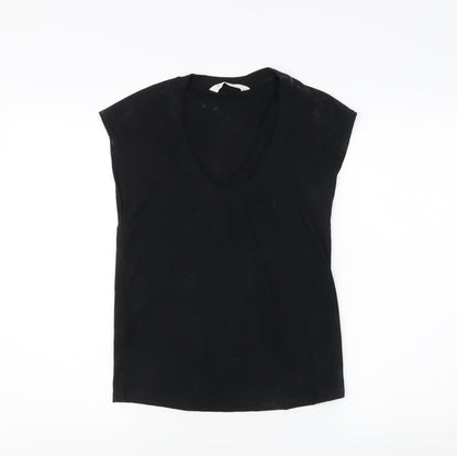 Womens UK Size M MNG Black Basic T-Shirt