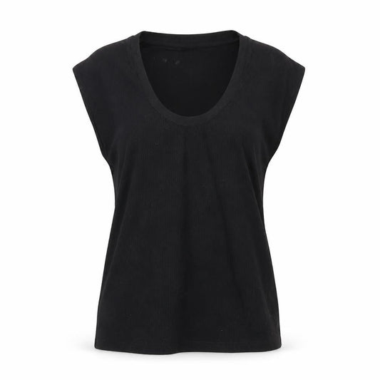 Womens UK Size M MNG Black Basic T-Shirt