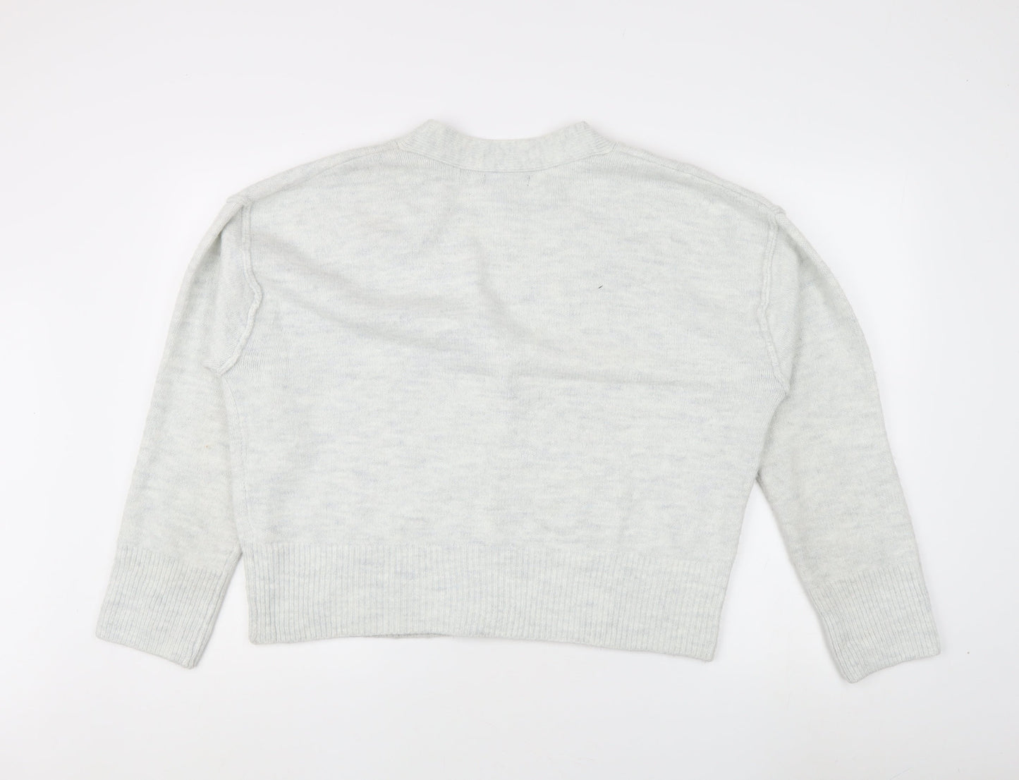 Womens UK Size L New Look Ivory Cardigan Jumper