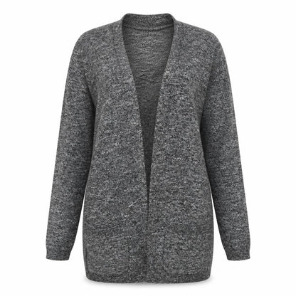 New Look Women's Grey Long Sleeve Open front Cardigan Size 10