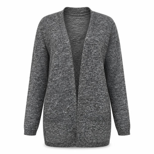 New Look Women's Grey Long Sleeve Open front Cardigan Size 10