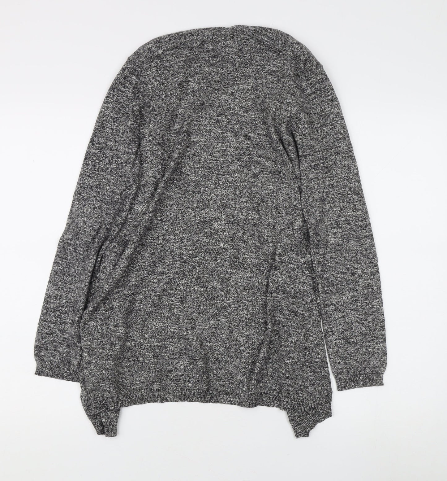 New Look Women's Grey Long Sleeve Open front Cardigan Size 10