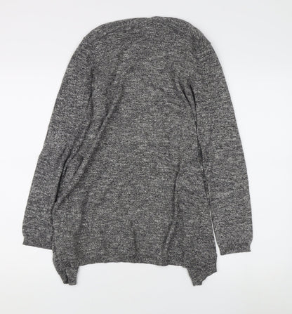 New Look Women's Grey Long Sleeve Open front Cardigan Size 10