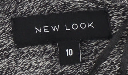 New Look Women's Grey Long Sleeve Open front Cardigan Size 10