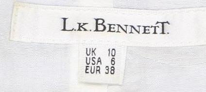 L.K. Bennett Women's Blue Geometric Knee-Length Shift Dress