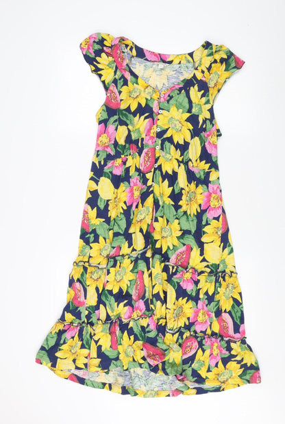 Monsoon Women's Floral Cap Sleeve Dress M