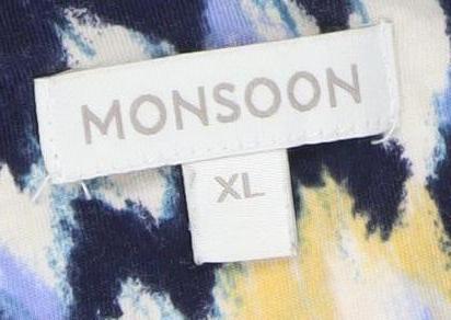 Monsoon Women's Multicoloured Collared XL Dress