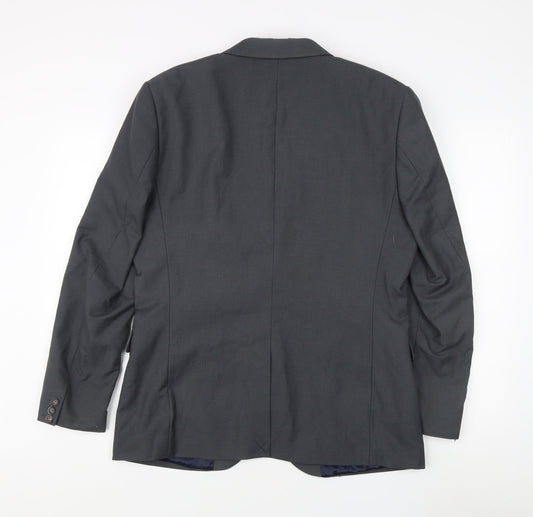 Mens UK Size 42 Topman Regular Grey Suit Jacket