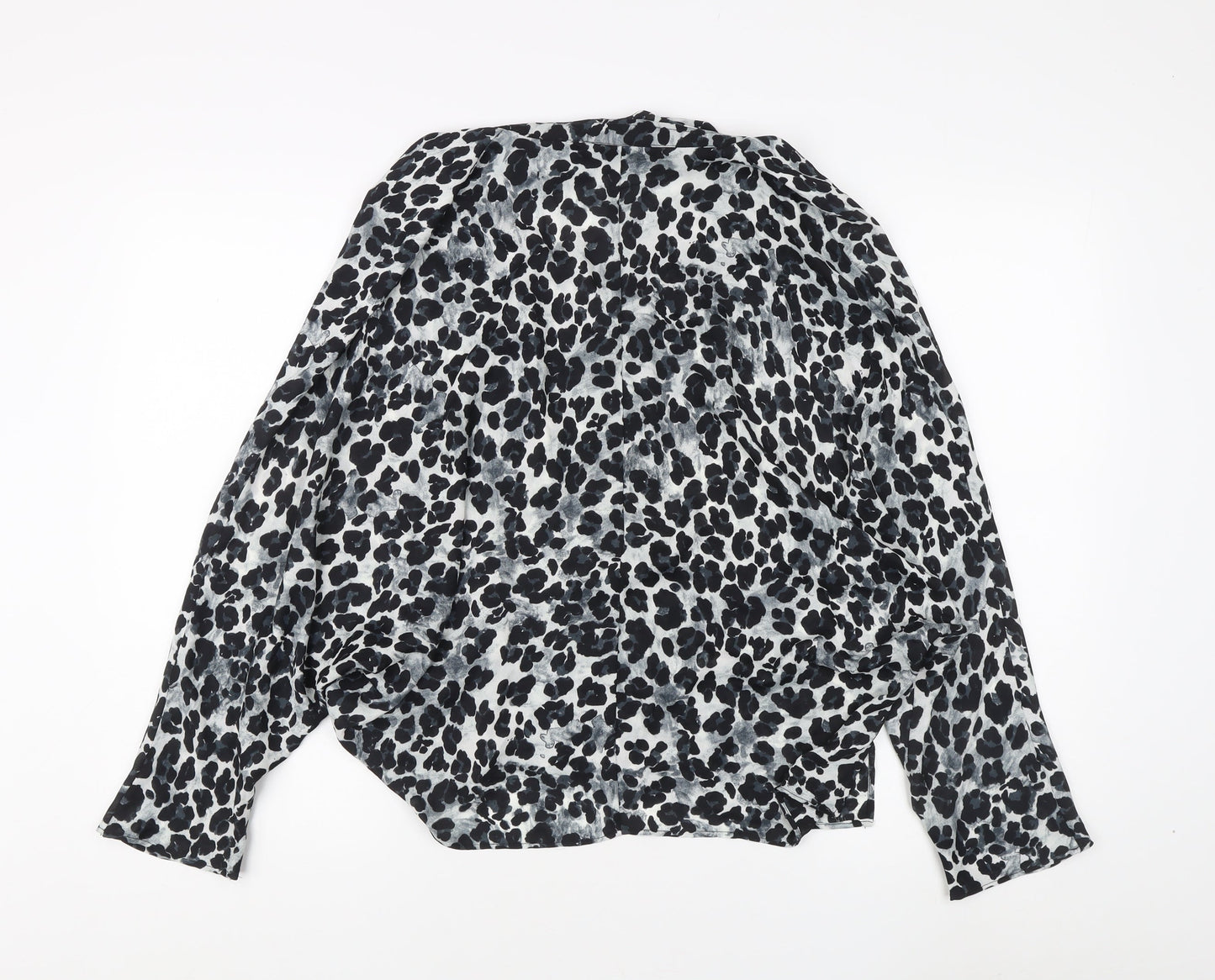 Womens UK Size M Zara Multicoloured Basic Blouse