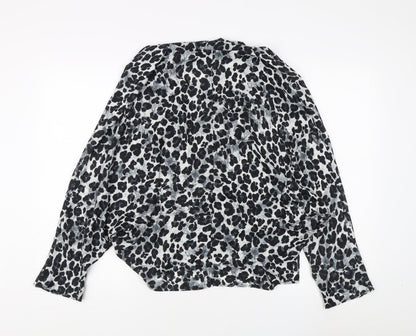Womens UK Size M Zara Multicoloured Basic Blouse