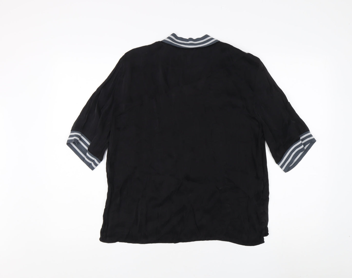 Yaya Women Black Blouse, Size 14, Relaxed Casual
