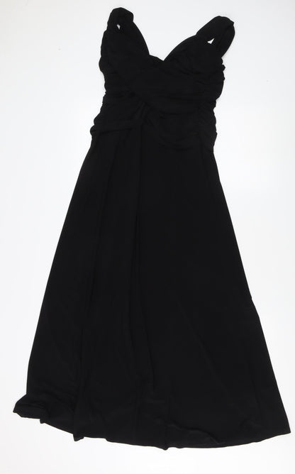 Anne Smith Black Sleeveless Dress Women Size 12