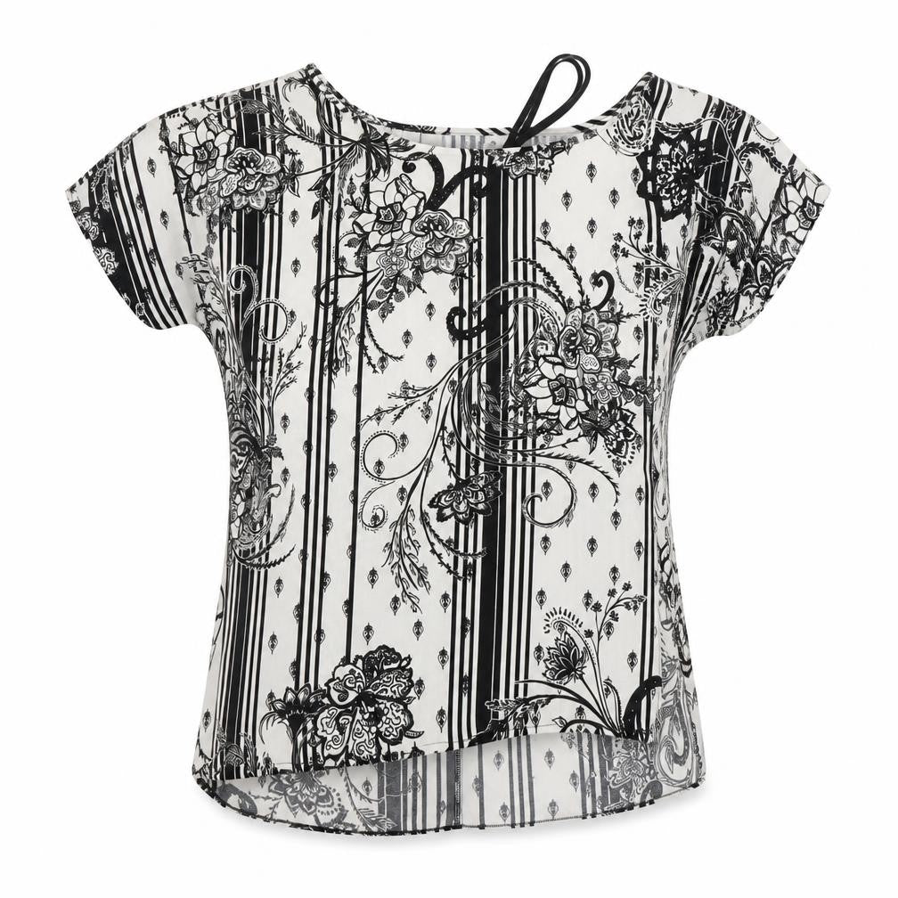 Womens UK Size 6 River Island Multicoloured Basic Blouse