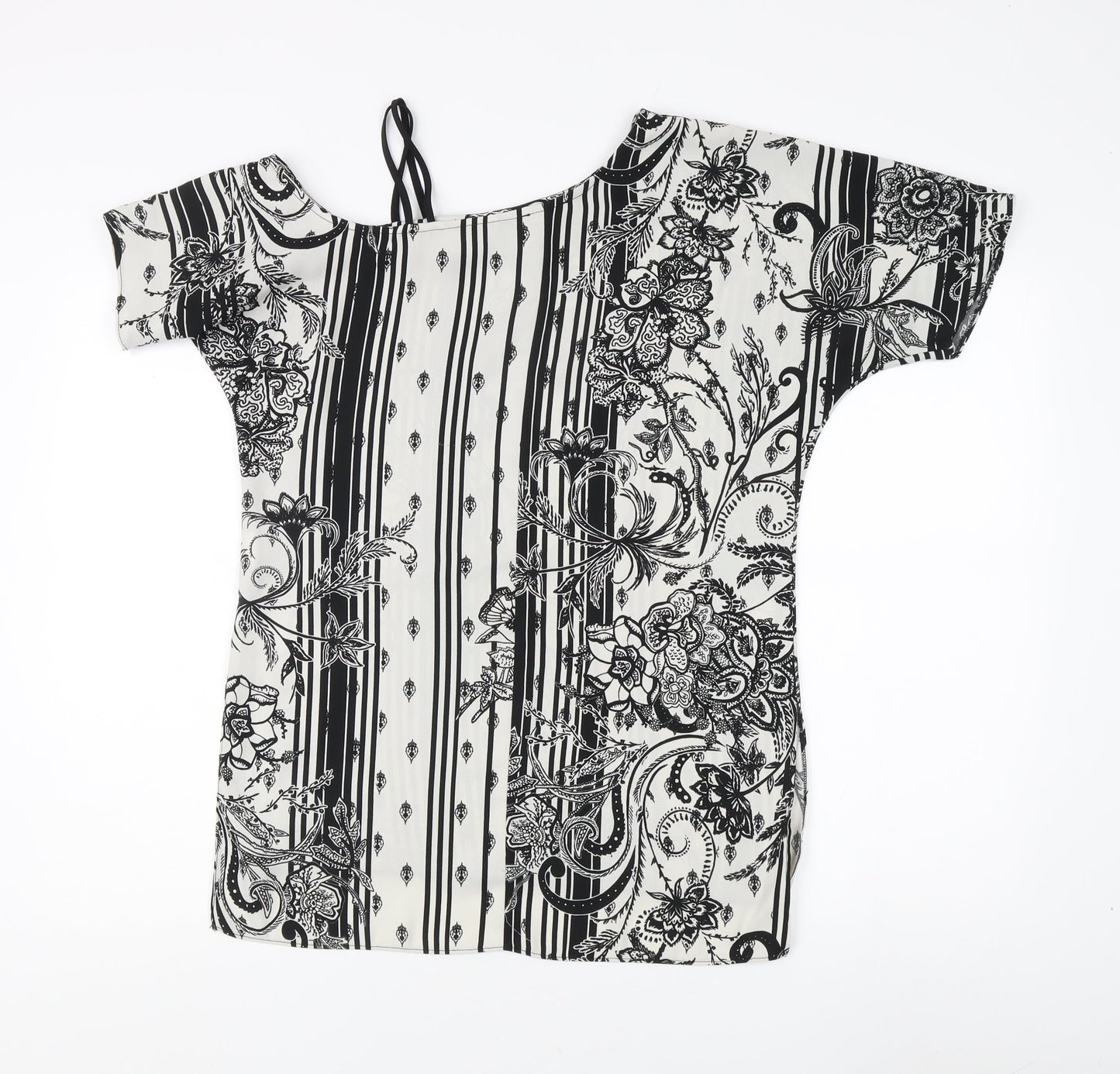 Womens UK Size 6 River Island Multicoloured Basic Blouse