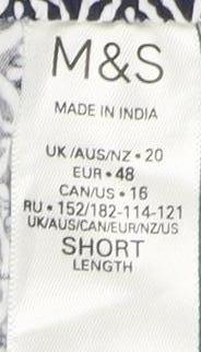 Womens UK Size 20 Marks and Spencer    Trousers