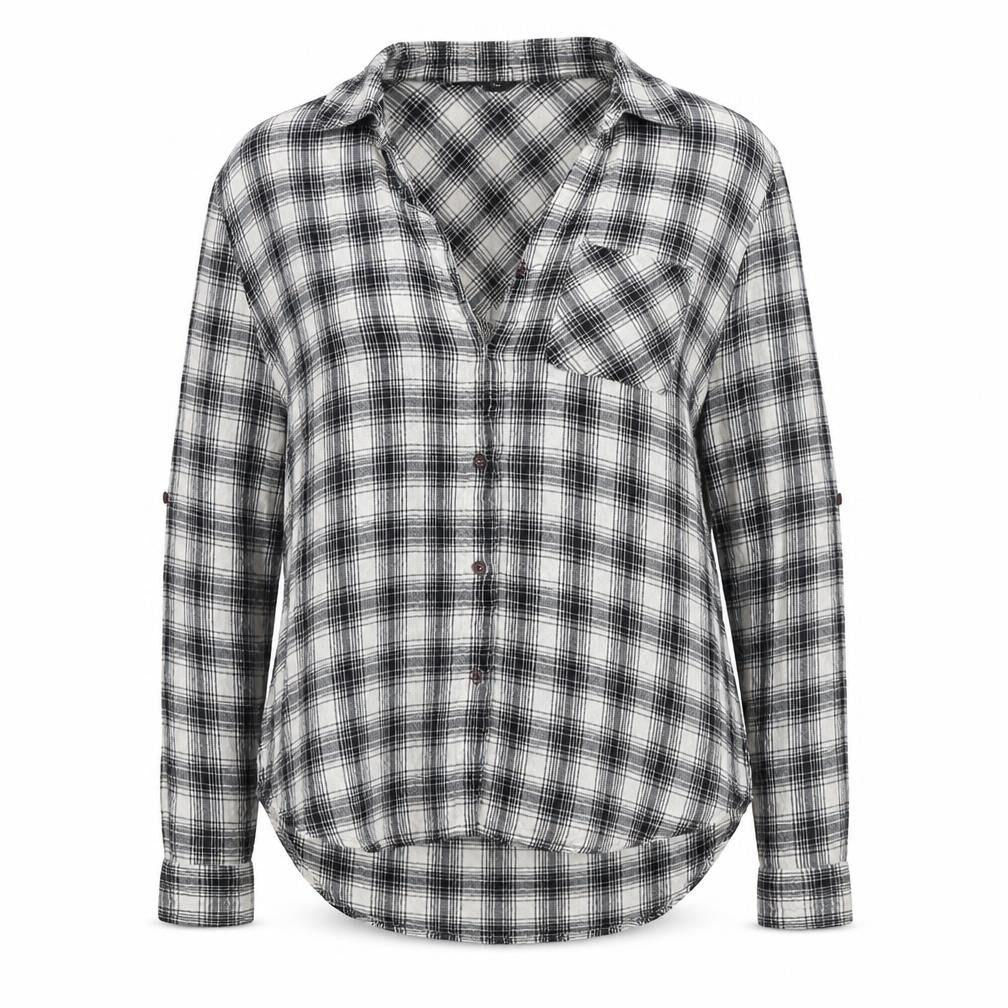 Womens UK Size 10 New Look Black Basic Button-Up