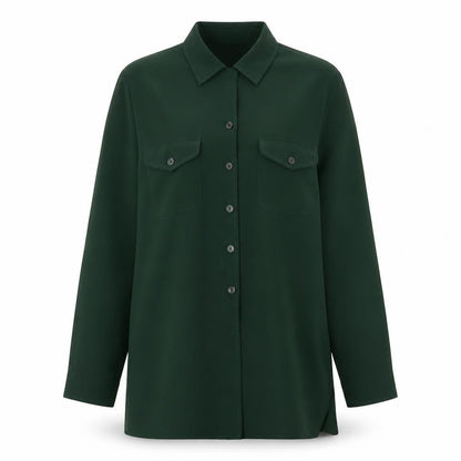 Womens UK Size 14 Marks and Spencer Green Basic Button-Up