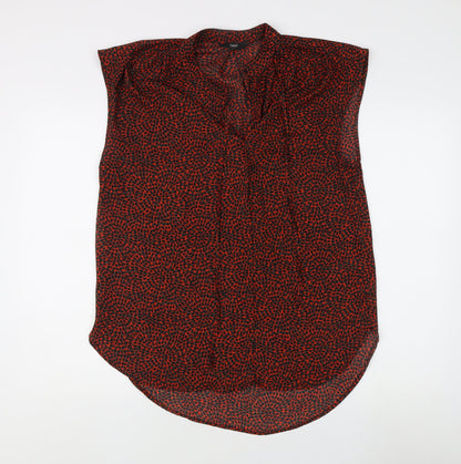 Womens UK Size 10 NEXT Multicoloured Basic Blouse