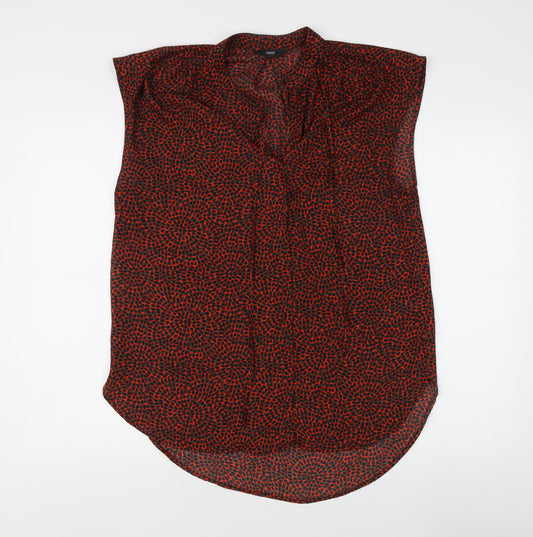 Womens UK Size 10 NEXT Multicoloured Basic Blouse