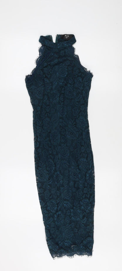 AX Paris Women's Blue Bodycon Dress Size 6