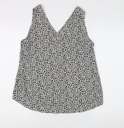 Womens UK Size 14 Marks and Spencer Multicoloured Basic Tank
