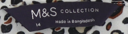 Womens UK Size 14 Marks and Spencer Multicoloured Basic Tank