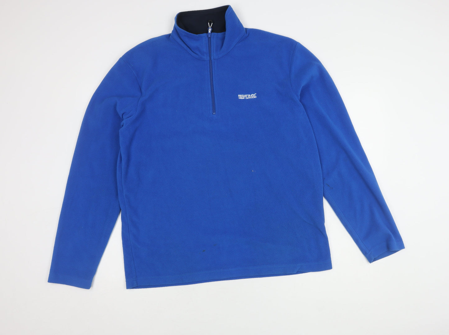 Mens UK Size L Regatta Blue 1/4 Zip Sweatshirt