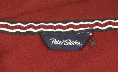 Mens UK Size M Peter Storm Red Henley Sweatshirt