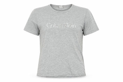 Womens UK Size M Calvin Klein Grey Basic T-Shirt