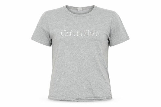 Womens UK Size M Calvin Klein Grey Basic T-Shirt