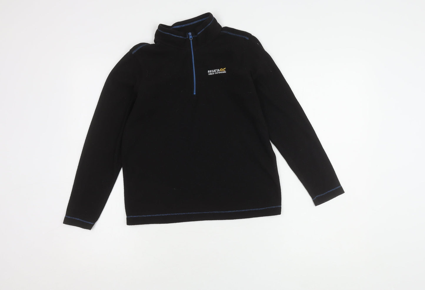 Regatta Boys Black Zip Sweatshirt 11 Years