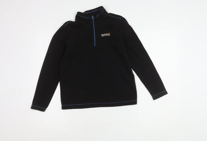 Regatta Boys Black Zip Sweatshirt 11 Years