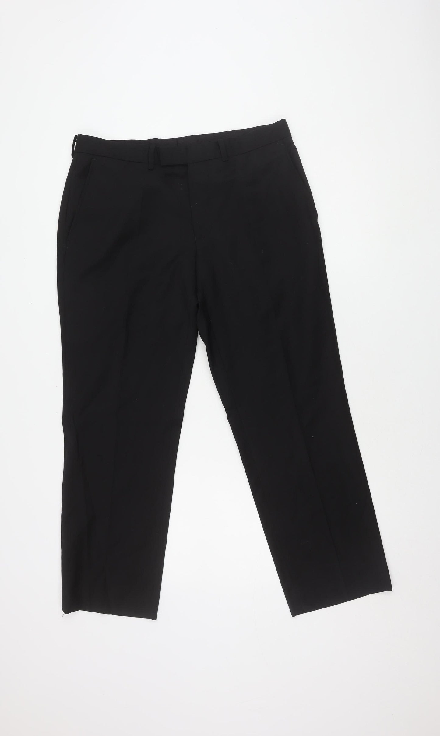 Moss 1851 Men's Black Dress Pants 32 Regular Fit