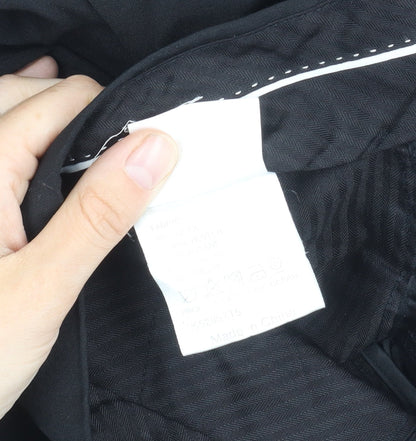 Moss 1851 Men's Black Dress Pants 32 Regular Fit