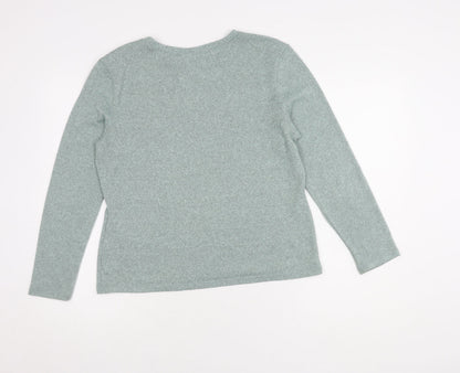 Womens UK Size M Jacqueline de Yong Green Pullover Jumper