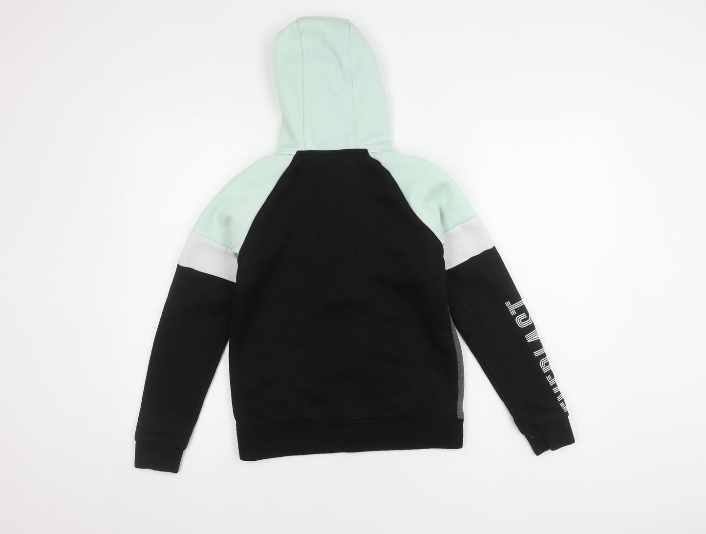 Everlast Boys' Black Colourblock Jacket 11-12Y Full Zip Hood
