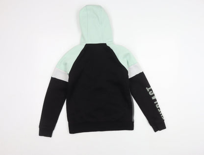 Everlast Boys' Black Colourblock Jacket 11-12Y Full Zip Hood