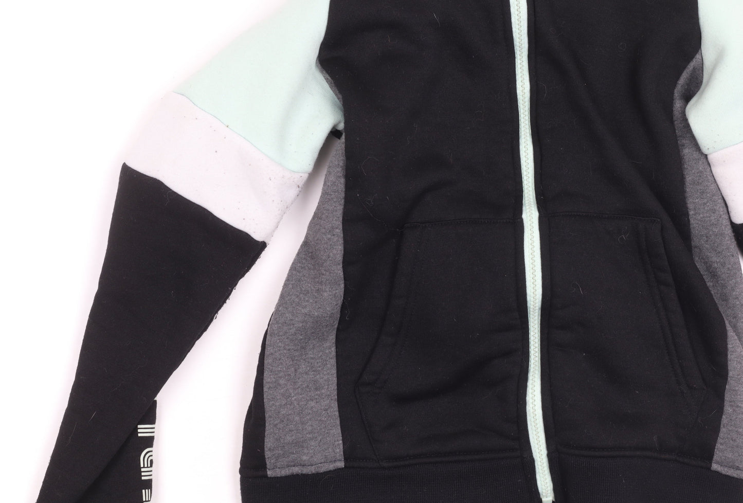 Everlast Boys' Black Colourblock Jacket 11-12Y Full Zip Hood