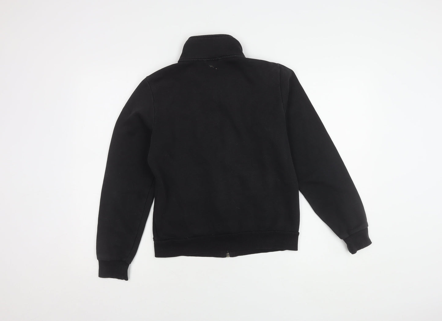 Puma Black Unisex Gym Jacket Size 10 Full Zip Fleece