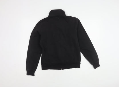 Puma Black Unisex Gym Jacket Size 10 Full Zip Fleece