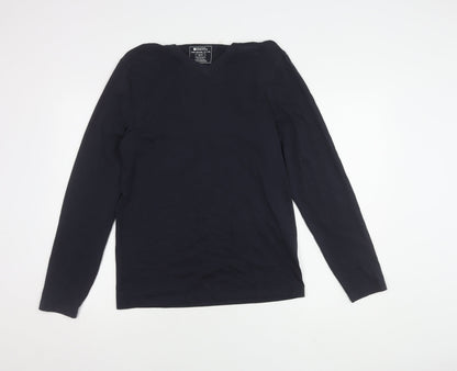 Mountain Warehouse Men's XS Black T-Shirt Long Sleeve V-Neck