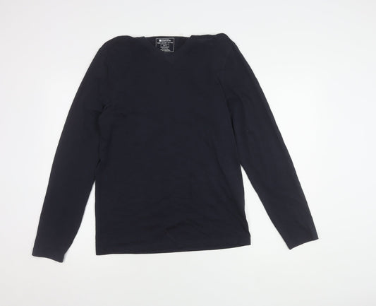 Mountain Warehouse Men's XS Black T-Shirt Long Sleeve V-Neck