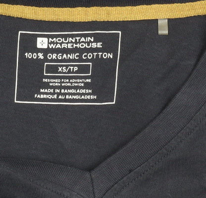 Mountain Warehouse Men's XS Black T-Shirt Long Sleeve V-Neck