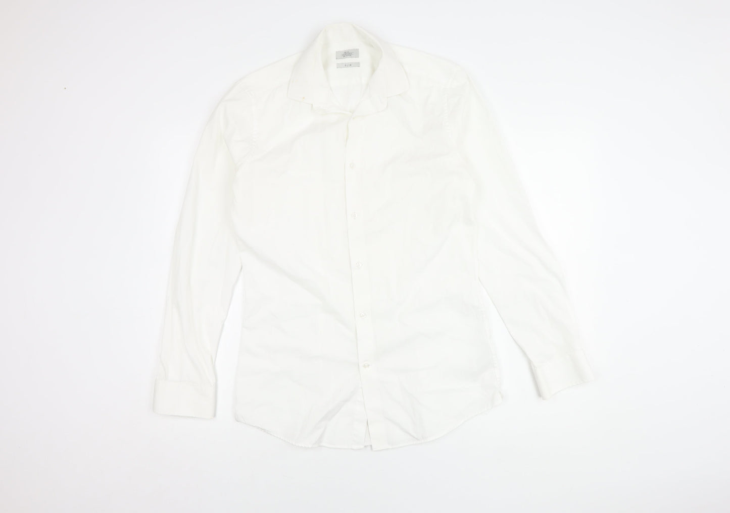 Next Men's White 15 Slim Fit Button-Up Shirt